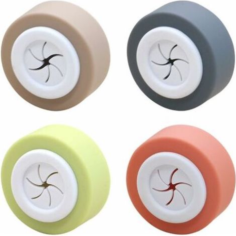 Sollbry 4PACK Accroche Torchon Auto-Autoadhésives, Porte Torchon Crochet Adhésif Ronde Support de Pince, ABS Accroche Serviette Adhésif Aalle de Bain, Sans Perçage Crochet Torchon Cuisine et Maison (1/5)