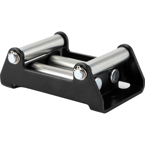 Poulie guide-câble treuil galvanisée 110mm entraxe 4,3 pouces, construction robuste, rouleau renforcé pour usage intensif. (1/5)