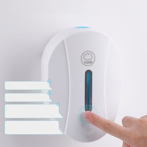 Intelligenter, wandmontierter Seifenspender mit Lichtsensor, berührungslos, automatische Induktion, Schaumseifenspender