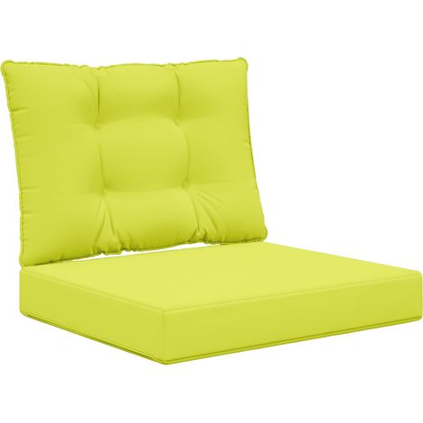 Maison Exclusive - Sofakissen für draußen 2 pcs Grün Polyester