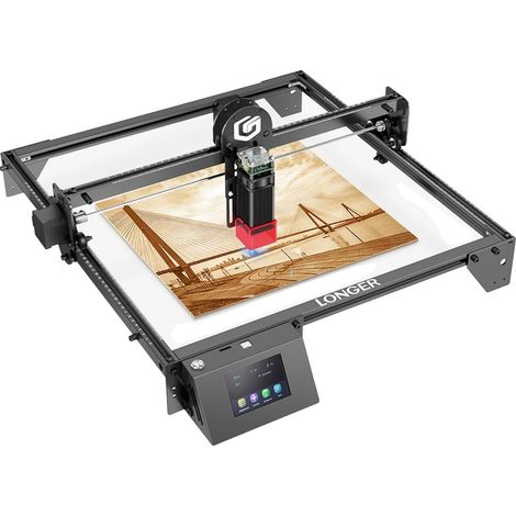 Graveur Laser, Zone de Travail de 400x400mm, Connectivité WiFi, RAY5 10W (1/2)