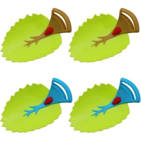 4 Pièces Robinet d'eau Extender Prolongateur Feuilles en Forme de Robinet d'eau Extender Rallonge pour Évier Poignée Extender Robinet D'extension pour Tout-Petits Enfants se Laver Les Mains (1/4)