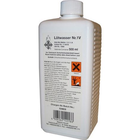 Agua para soldadura (decapante) - N 114018