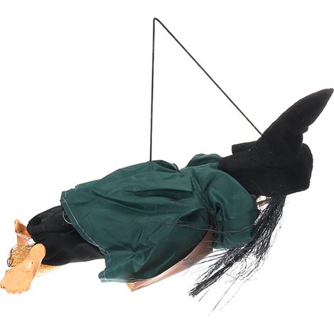 Décorations d'Halloween pour maison hantée, karaoké et bar : ornements fantômes suspendus en tissu représentant des sorcières. (1/5)
