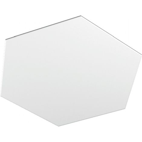 Plafoniera Industrial-Minimal Decorativa Hexagon Metallo Bianco (1/5)