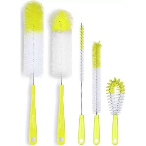 5pcs Brosse de Nettoyage - Nettoyage des biberons - biberons - Brosse à Vaisselle Universelle biberons - pichets - théière - cafetière (1/2)