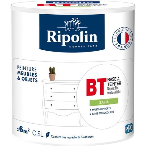 Vernice per mobili e oggetti, RIPOLIN, flacone da 0,5 l RIPOLIN