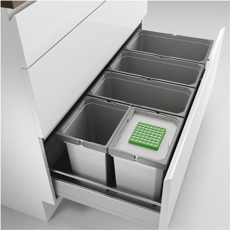 Naber Cox® Box 275 S/1000-5 Bio, Abfallsammler für vorhandene Auszüge, hellgrau (1/2)