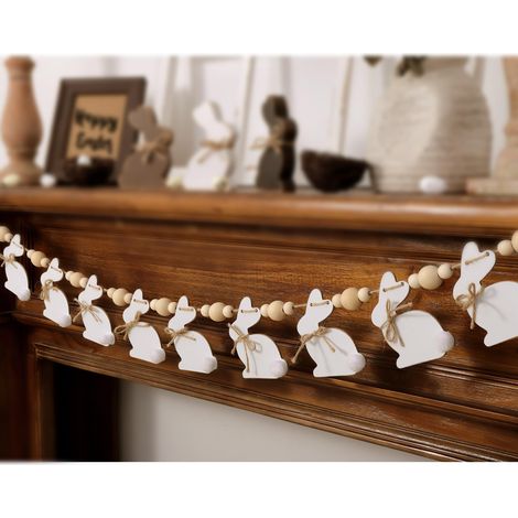 Couronnes décoratives de Pâques, jolies couronnes de Pâques avec des lapins (1/5)