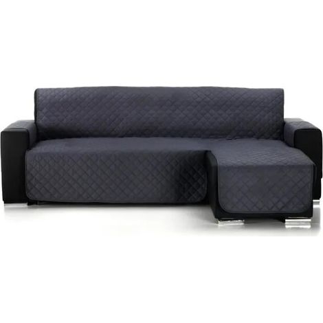 Couvre-canapé d´angle Matelassé Alvin, Angle à droite, Taille 200cm, couleur Gris Foncé. COMPOSITION:
100% polyester.