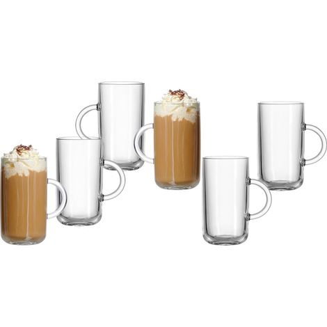 Lot de 6 verres à vin chaud/à thé Transparent 270 ml (1/3)