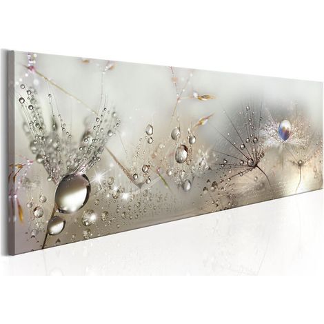 Home Decor Canvas Print Painting Wall Art Home Dew Beads Blowball,Non-Woven Canvas Print 90x30cm,1 Piece(Unframed) (1/4)
