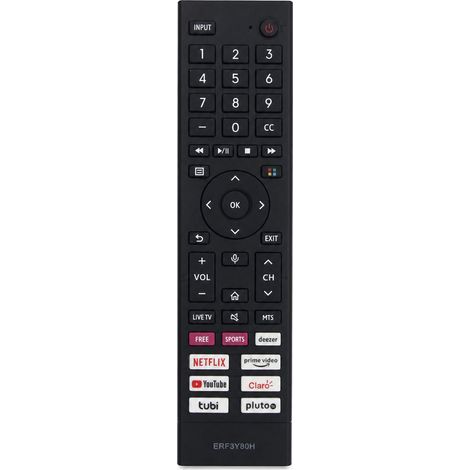Télécommande TV Compatible avec Hisense ERF3Y80H, Sans Commande Vocale, Sans Configuration (1/5)