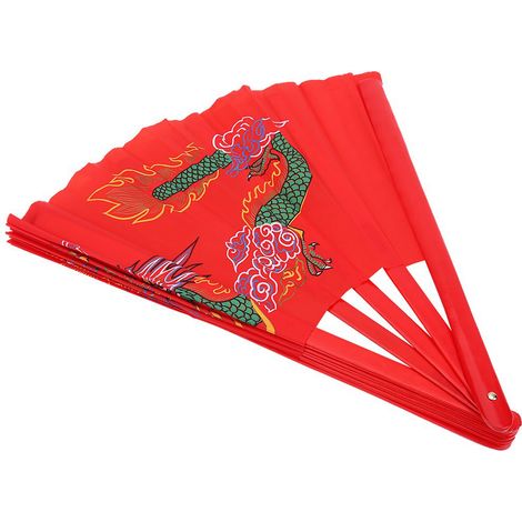 Entraînement à la danse Wushu, aux arts martiaux, au Tai Chi rouge, au Kung Fu et à l'éventail de bambou (main droite). (1/5)