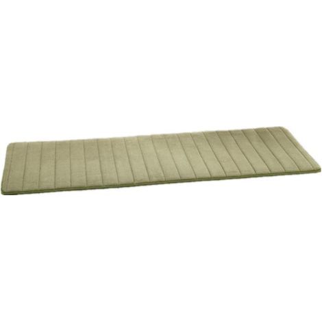 Tapis de Salle de Bains Tapis de Bain antidérapant en Mousse à mémoire de Forme pour Salle de Bain, Microfibre (Vert,40x120cm)-