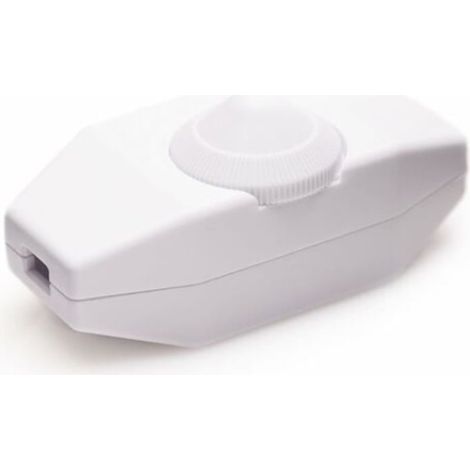 Variateur de lumière avec câble 220-230 V pour LED, gradateur blanc, tailles variables, interrupteur réglable (1/4)