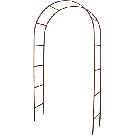 Arche tube rond20 classique fer vieilli 130x40x250 cm (1/3)