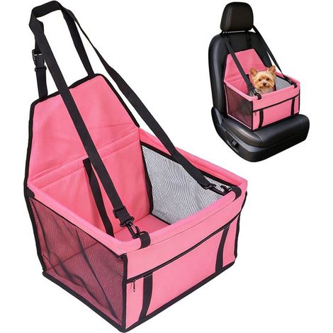 Asiento para perros para coche,asiento reforzado para perros para coche,Oxford,cesta plegable para perros,impermeable,403025cm (1/5)