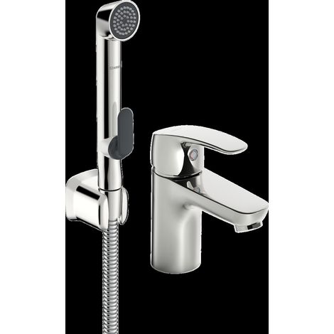 HANSA HANSAPINTO mezclador de lavabo, sin desagüe, ducha (1/3)