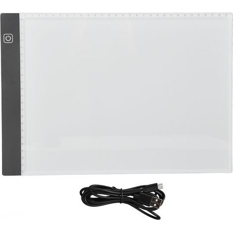 A4 5V USB Copy Board, 3 Dimming Levels, Touch Control, LED Drawing Mat with 300-350LM Scale (1/5)