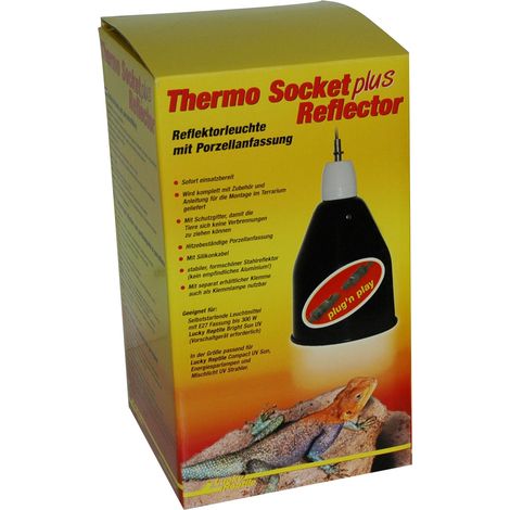 Lucky Reptile - Thermo Socket plus Reflector mit Steckverbinder - groß (1/2)
