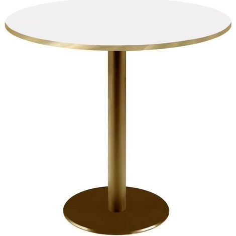 Table ronde Ø 70 cm Rome bistrot blanche
