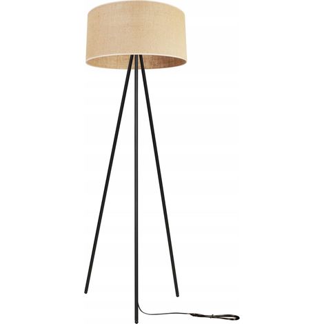 LAMPADA DA TERRA CON TREPPIEDE E PARALUME IN METALLO 45CM (1/5)
