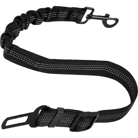Ceinture de sécurité pour chien, élastique réglable 50-85cm, toutes races et voitures (1/5)