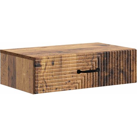 Tavolino da Parete Laterale Legno antico 59 x 34,5 x 17 cm vidaXL