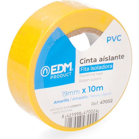 Isolierband 10m x 19mm Gelb EDM Qualität „Supra“ (1/4)