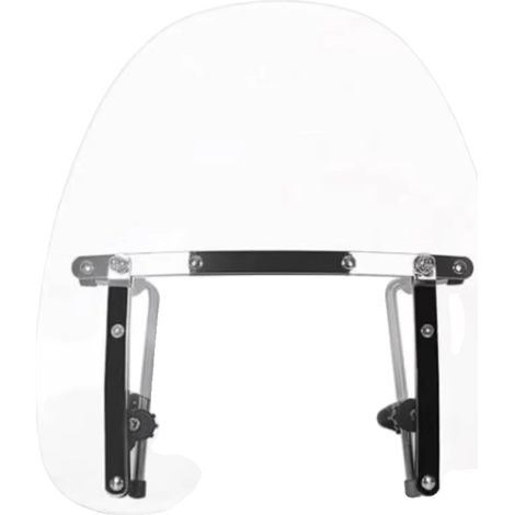 Parabrisas para motocicleta, fácil instalación, ajuste universal, 17 pulgadas, transparente (1/2)