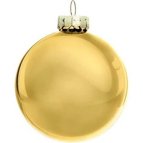 Palline per albero di natale in vetro color Oro da Ø 2 cm set da 50 pezzi (1/3)