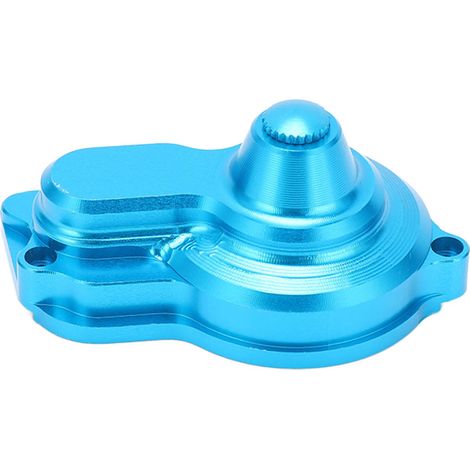 Carter de boîte de vitesses arrière principal en métal pour LOSI Mini-T 2.0 2WD 1/18 RC Stadium Truck - Pièces de rechange bleues (1/5)
