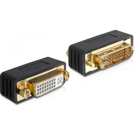 DeLOCK 65298 cambiador de género para cable DVI-I DVI 24+5 Female Negro