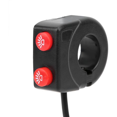 Motorrad-Lenkerschalter, Motorrad-Lichtschalter, ABS-Motorrad-Scheinwerferschalter, 22-mm-Bohrung für Motorräder.