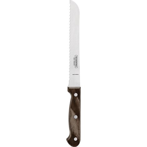 Cuchillo polywood castaño para pan 17,7 cm