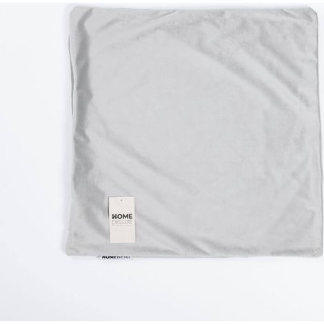 Home Deluxe Funda de cojín de terciopelo COUSHY - gris