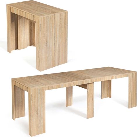 Consolle allungabile ORLANDO, 10 posti, 235 cm, legno effetto faggio