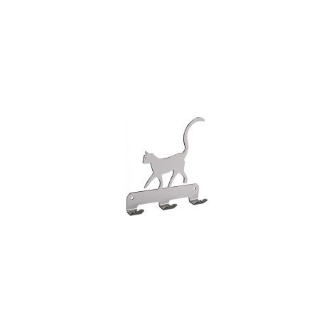 Appendino TECHNIC a 3 ganci con gatto, in acciaio inox lucido