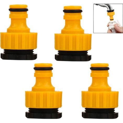 Pièces et raccords Nez de Robinet, Lot de 12 Raccord de Robinet Connecteurs Rapides pour Tuyau d'arrosage en Plastique (1/5)