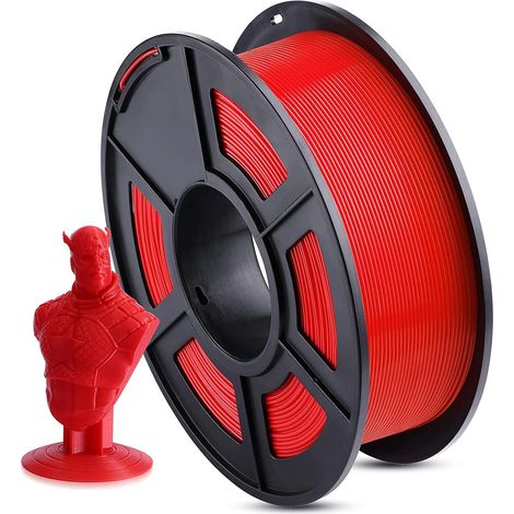 Filamento MINKUROW 1,75 Mm, Filamento De Impresora 3d Pla Plus, Precisión Dimensional +/- 0,03 Mm, Bobina De 1 Kg (2,2 Lbs) Filamento De Impresora 3d Para Impresora 3d, Rojo (1/5)