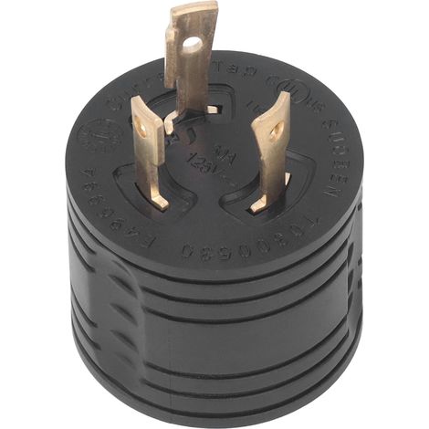 TT-zu-RV-Stecker-Industriegenerator-Adapterstecker, Messingkontakte, US-Standard, 125 V, 30 A (1/5)