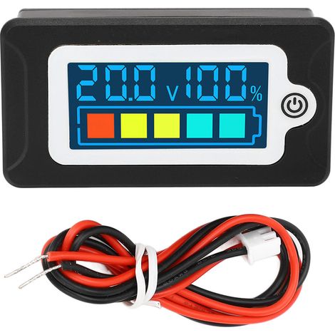Testeur de tension batterie lithium ternaire LCD - Moniteur indicateur pourcentage restant détecteur de tension (1/5)