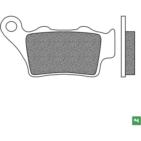 PASTILLAS DE FRENO TRASERAS NEWFREN KH208 / 213 (SINTÉTICAS TOURING)