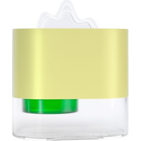 Lampe anti-moustiques liquide pour la maison, la chambre et bébé, modèle volcan, avec minuteur intelligent et silencieux USB - Jaune, taille unique (1/5)