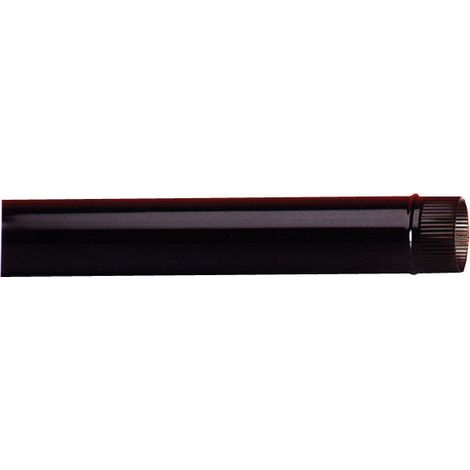 TUBO STUFA VETRIFICATO NERO - 130X0,5 MM