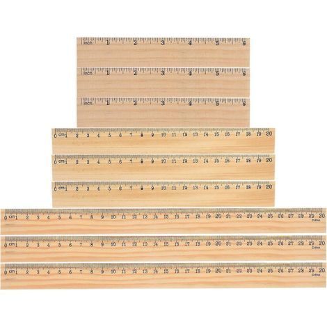 règles en bois multifonctions pour la maison, règles droites pour la peinture, règles en bois-30.00X3.00X0.20CM (1/3)