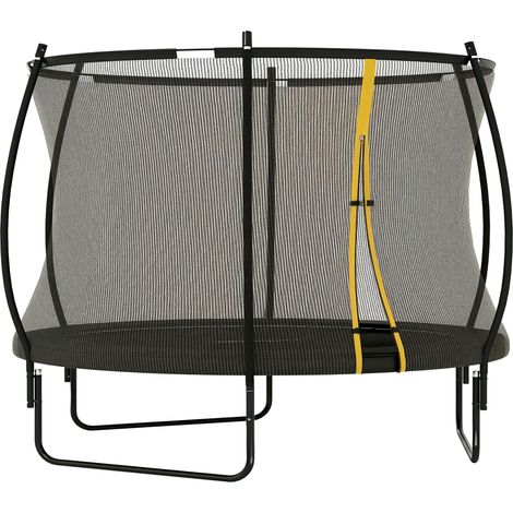 SPORTNOW 8ft Trampoline with Enclosure Net, Spring Cover, Black (1/5)