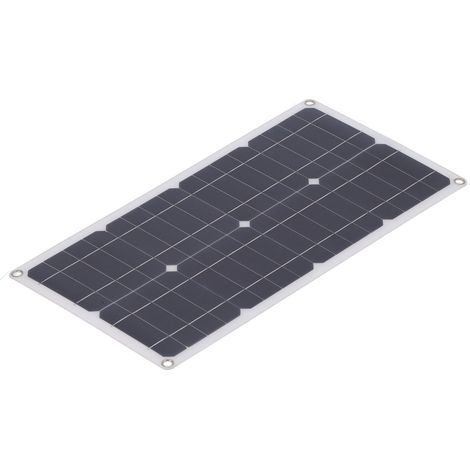 Kit de panneau solaire 25 W, panneau solaire monocristallin en silicium, chargeur de batterie avec régulateur 30 A pour voiture, camping-car, expédition (1/5)