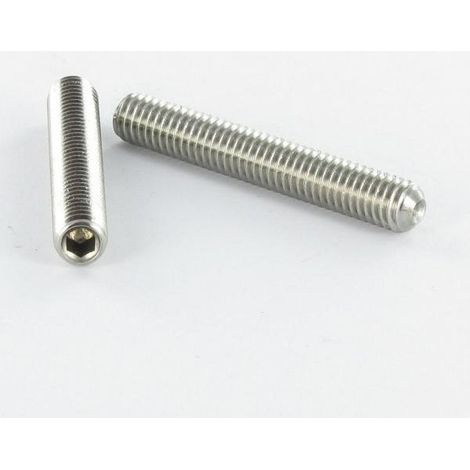 Vis métaux Sans tête six pans creux (sthc) Clé de 3 HC3 M6X8 Inox A4 Bout cuvette-1 pièce